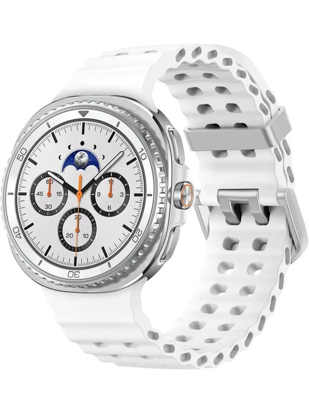 Unisex White Classic Analog Breathable Marine Replacement Samsung Galaxy Watch